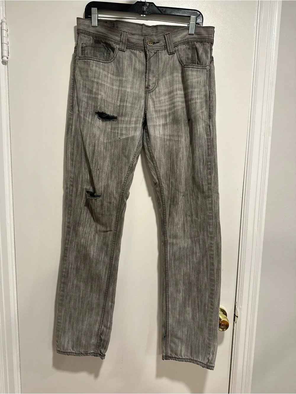 EUC Levis Y2K Engineered Streetwear Denim 5411 Grey Wash Jeans Twisted Leg 32x32